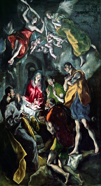 The Adoration of the Shepherds, from the Santo Domingo el Antiguo Altarpiece, c.1603-14 by El Greco